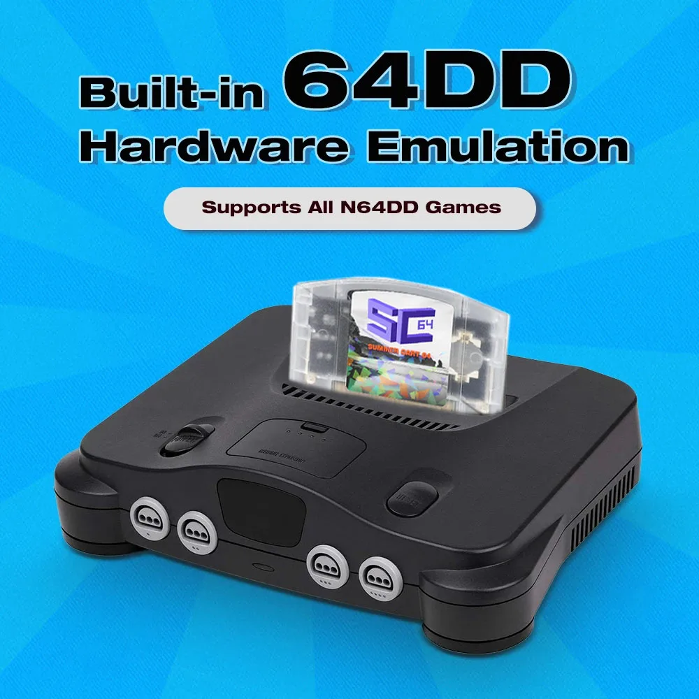 SummerCart 64 오픈 소스 N64 게임 카드, 무료 16GB SD 카드 호환, 700 개 이상의 게임 및 64DD 게임