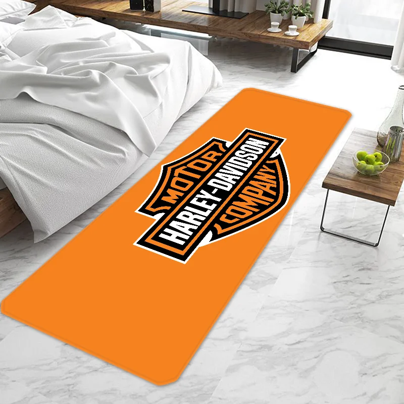 H-Harley Davidson Door Mat Entrance Doormat Non-slip Washable Kitchen Carpet Living Room Hallway Rugs Door Mats Bathroom Bath