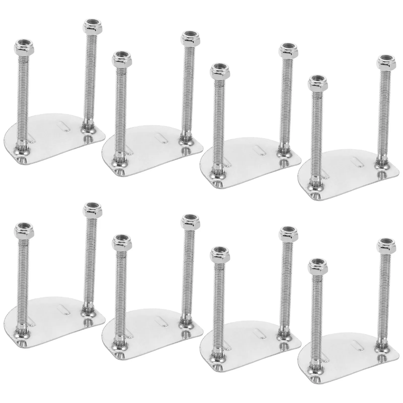 

Комплект из 8 амортизирующих монтажных пластин из нержавеющей стали для двухрядных роликовых коньков (квадов)