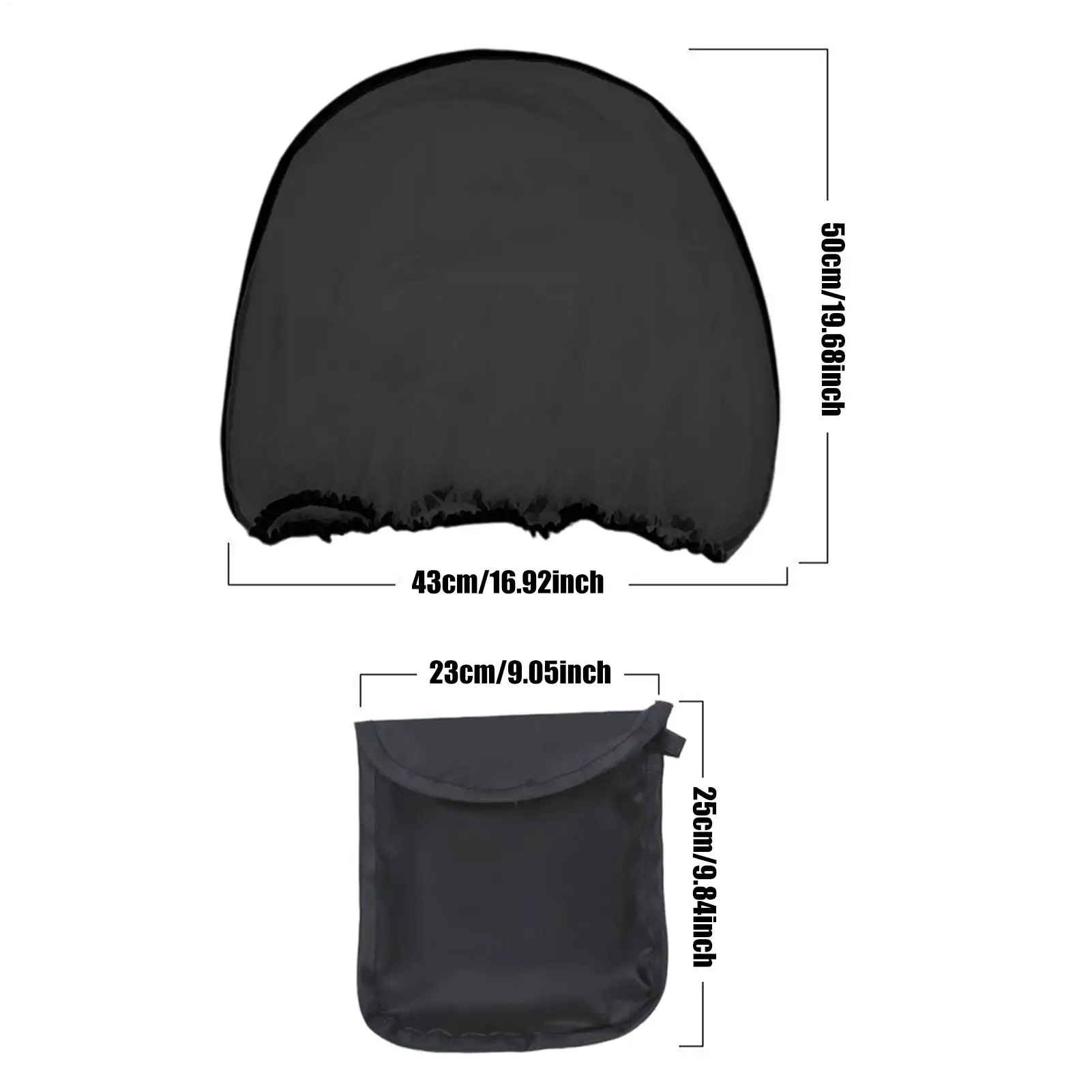 Bassinet Fly Net Cover Baby Fly Protection Net For Stroller Fine Mesh Elastic Barrier With Storage Bag For Cradles Bassinets Car