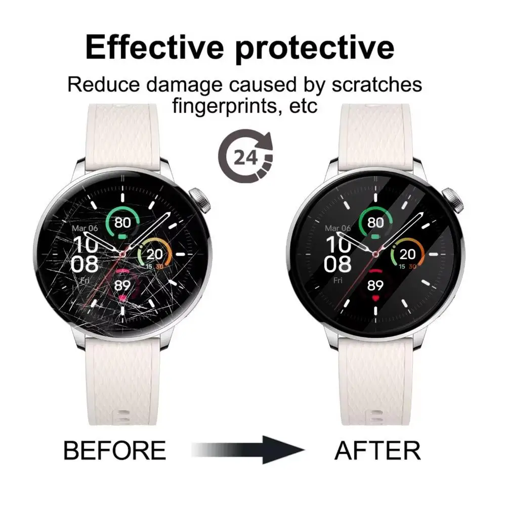 3Pcs Privacy Hydrogel Film For Oneplus Watch 3 Anti-spy Screen Protector Watch 3 43mm - view 3