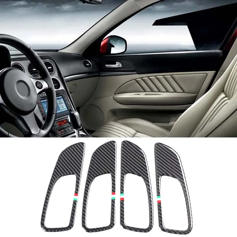 

Car Window Lift Control Switch Frame Panel Cover Inner Door Handle Trim Cover For Alfa Romeo 159 Sportwagon 939A 939B 2004-2011
