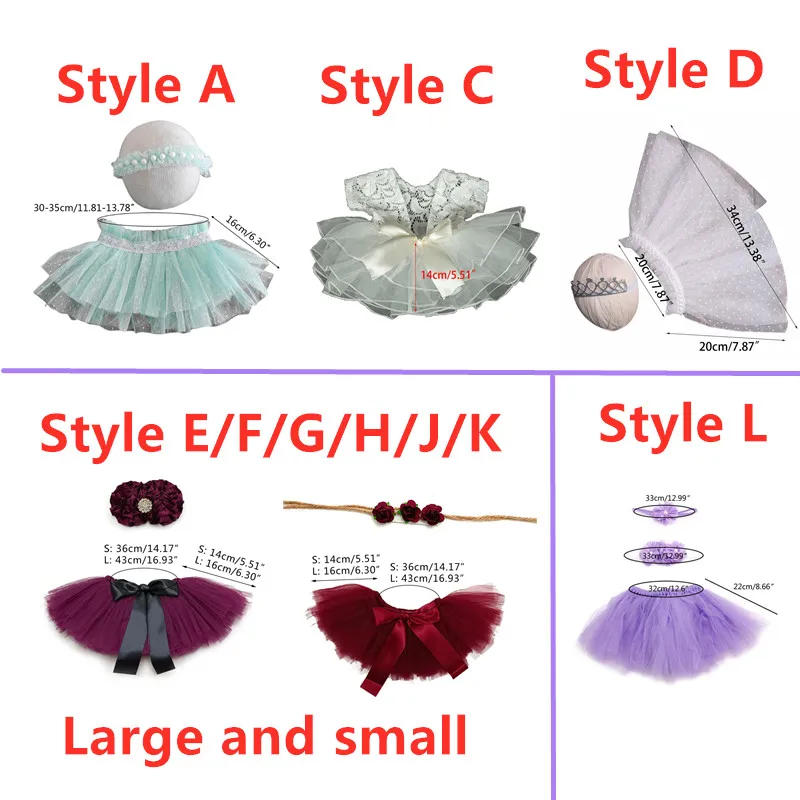 Newborn Photography Props Accessories Girl Lace Skirt Pearl Headband Set Baby Fotografie Studio Romper Photo Shoot Costume
