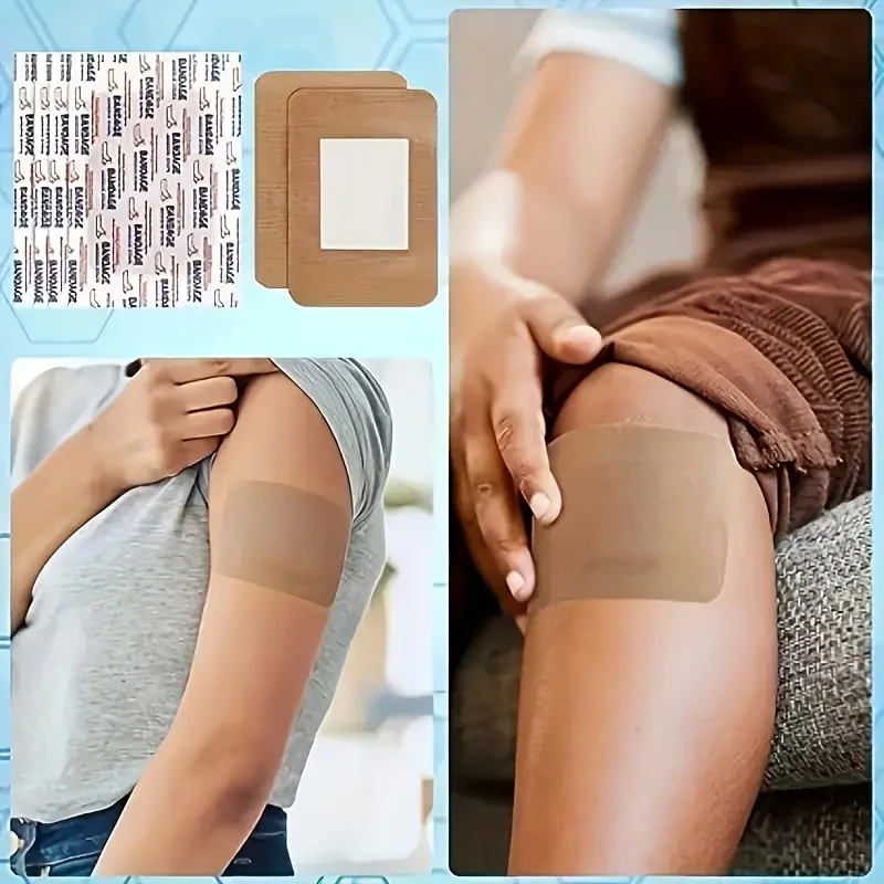 50pcs Large Bandage Wound Care Elastic Bandage Non-Adhesive Bandage for Wound Care and Protection Large Bandage