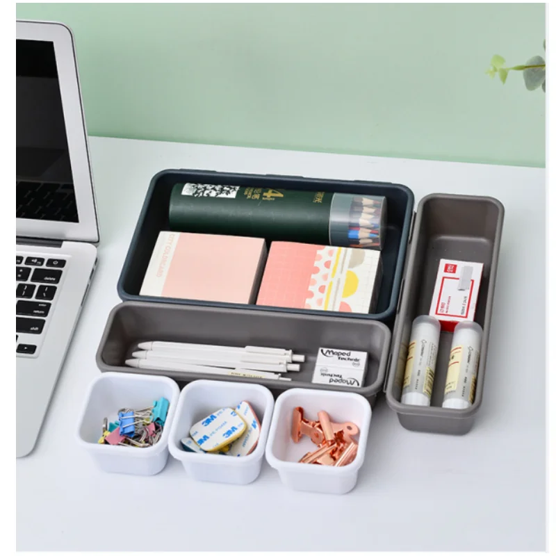 

1pcs Desktop Drawer Organiser Free Combination Of The Divider Cosmetic Sundry Sorting Tool Desktop Drawer Storage Organising Box