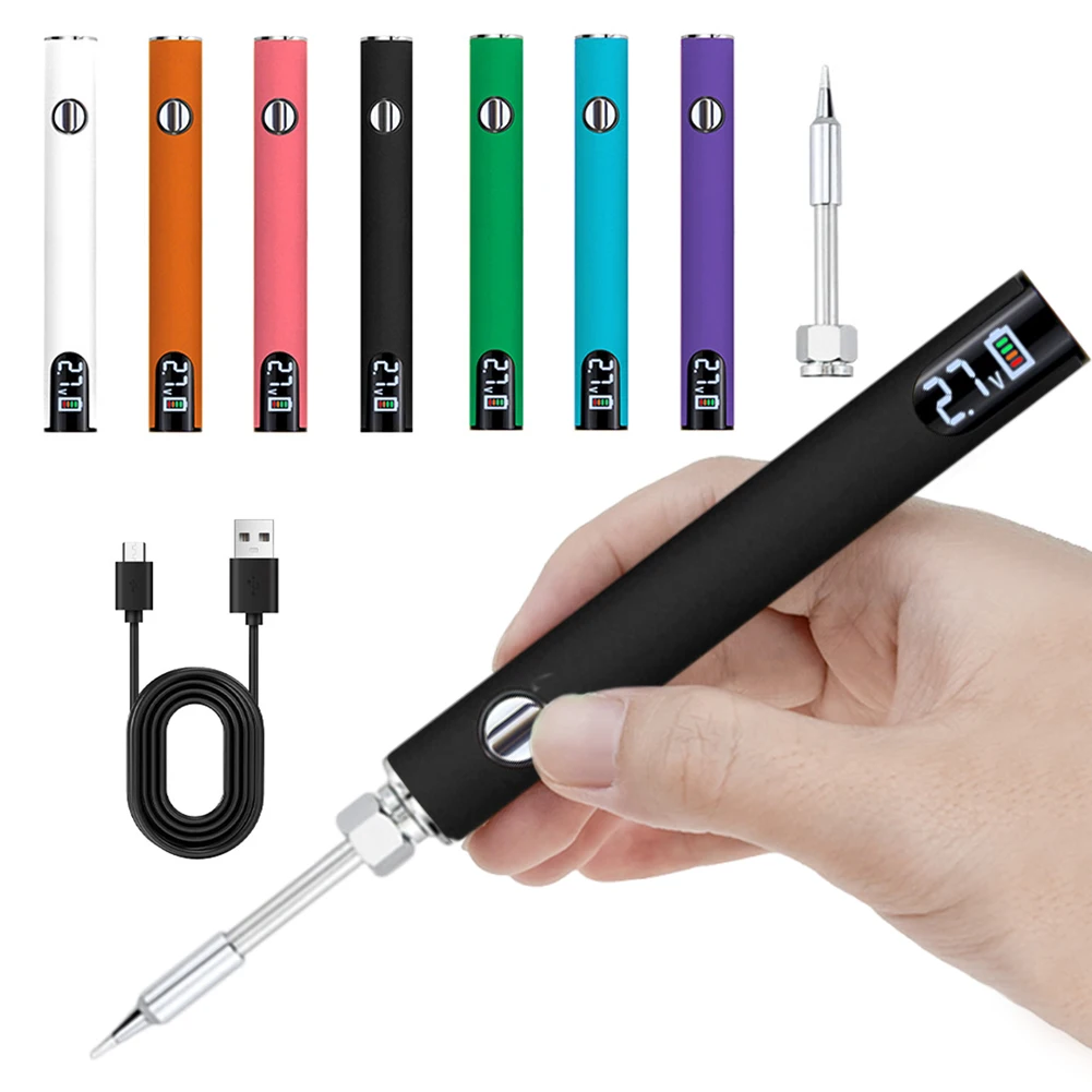 

Smart Power Tool Adjustable Voltage Mini Battery Welding Tool 650mAh Battery Electric Soldering Iron Pen Solder Repair Tools