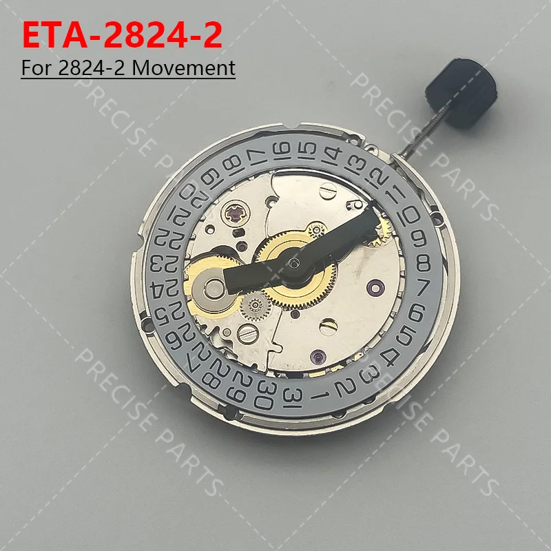 Silver Tianjin Seagull 2824 Non Engraved High-Quality Watch Replacement Movement, Brand New Watch Accessories