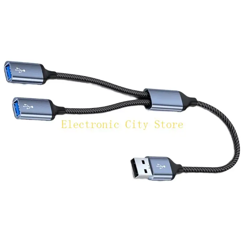 USB -Hub -Adapter -Plug -Play Fast Lade -Aluminiumlegierung für mehrere Geräte Hu8d