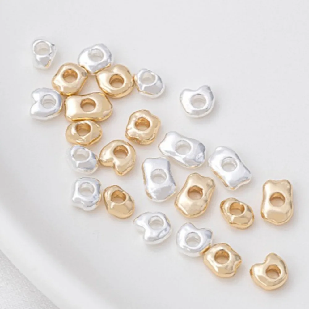 

Copper 14K Gold Color Special-shaped Septum Gold Broken Silver Handmade DIY Bracelet Necklace Jewelry Bead Partition Accessorie