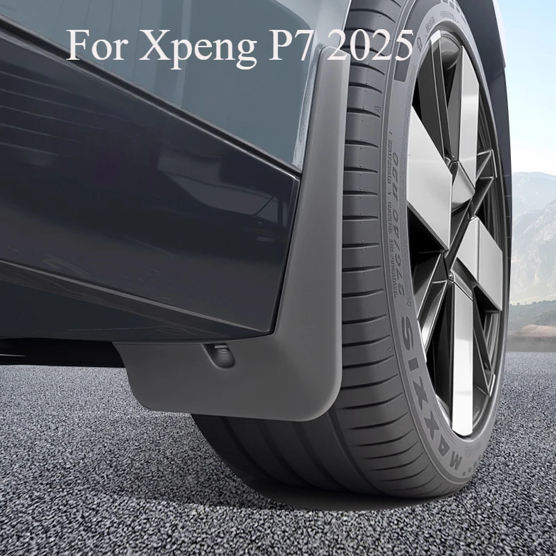 

For Xpeng P7 2025 Custom Mud Flaps Set - Durable Plastic Splash Guards & Mud Deflectors