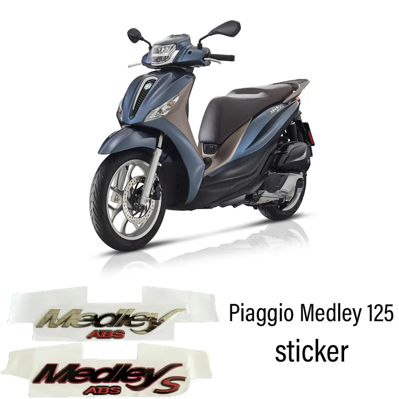 New Original factory Side Strip Sticker Car Styling Vinyl Decal for Piaggio Medley 125 Medley125 Sticker Reflective Stickers