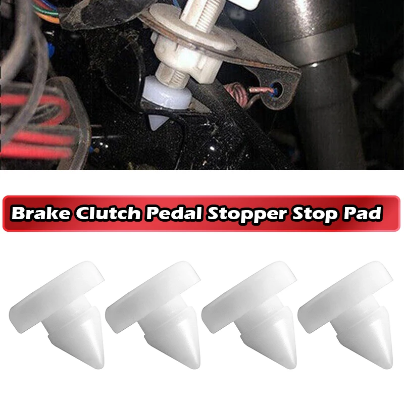 

1/2/4 Pcs White Brake Clutch Pedal Stopper Pad Fit For Honda Civic Fit CR-V Accord Acura MDX 46505-SA5-000 Car Replacement Parts