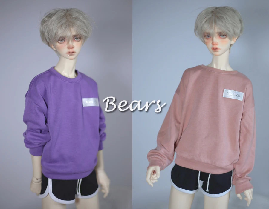 

BJD Doll Clothes Doll Knitted Copper Ammonia Silk Hoodie Coat Tops For 1/3 1/4 BJD SD DD MSD MDD SD17 POPO68 Uncle SSDF ID Doll