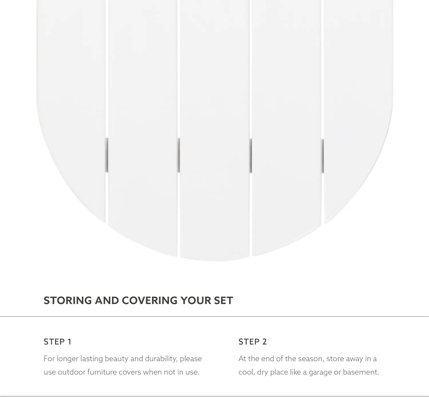 Jayde Adirondack Coffee Table, White 18.11D X 35.24W X 18.11H In