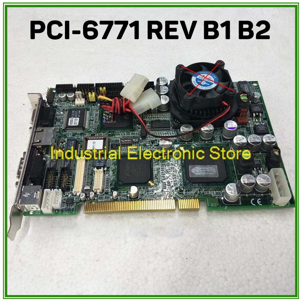 For Advantech Half-length Industrial Control Motherboard PCI-6771 REV B1 B2