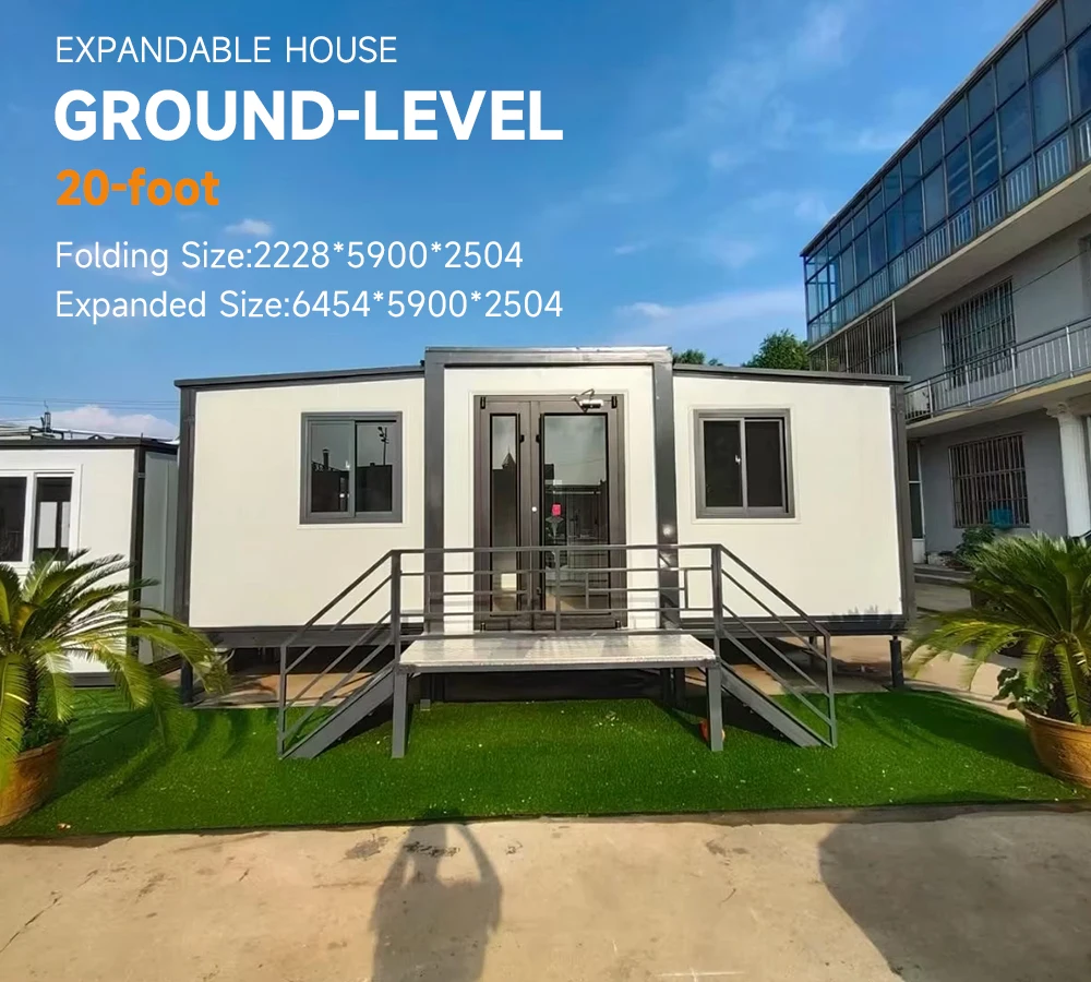 Customized Long Service Life 20Ft 40Ft Ready Made Movable Prefab Mobile Hotel Expandable Folding Container Home Office House Wi