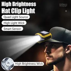 Induction Led Headlamps 3Led+COB Head lamp,Telescopic Zoom Light USB Rechargeable Working Flashlight Fishing Running Climbing