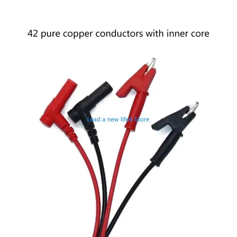 

Y55E Высококачественная 4 -мм банановая штеплянка для тестового тестирования для сжима для мультиметрового электрического 108 см