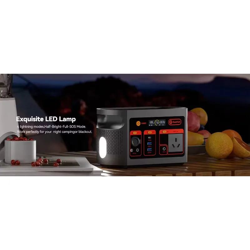 100w 200w 300w Solar Generating Mobile Backup Lifepo4 Battery UPS Pure Sine Wave Portable Power Station