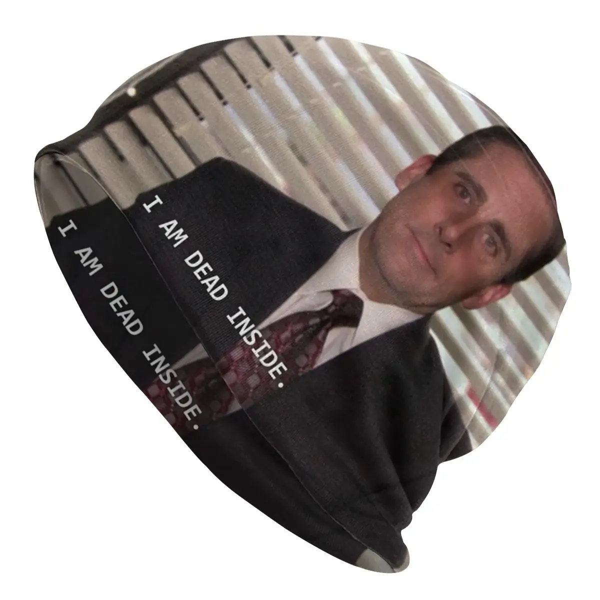 Dead Inside Michael Scott The Office Unisex Bonnet Thin Hiking Double Layer Thin Hats For Men Women