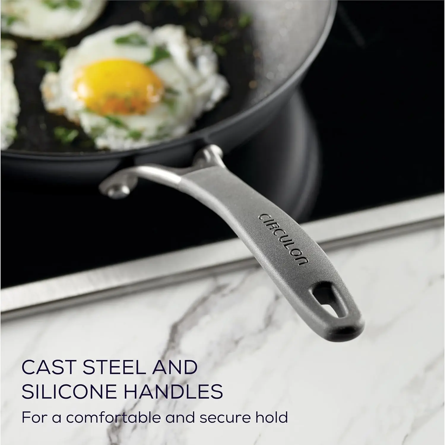 Series With Scratchdefense Technology Nonstick Induction Cookware/Pots And Pans Set, 9 Piece, Graphite