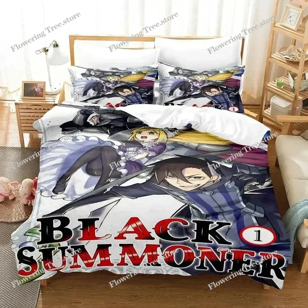 3D Print Anime Black Summoner Bedding Set Duvet Cover Bed Set Quilt Cover Pillowcase Comforter king Queen Size Boys Adult029963