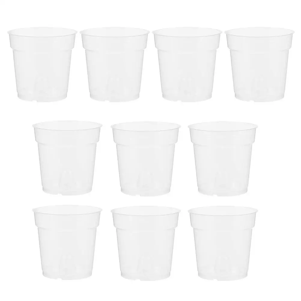 20Pcs Root Control Orchid Flower Pot Transparent Plant Nursery Pot Indoor Gardening Planter Balcony Planting Container