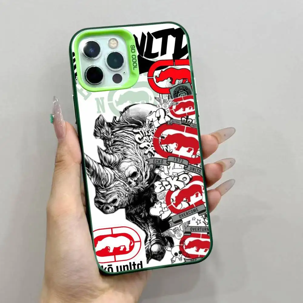 حافظة هاتف عصرية رائعة E-Ecko U-Unltd لهاتف Apple 11 12 13 14 15 16Pro Max Plus حافظة هاتف متقدمة للحماية