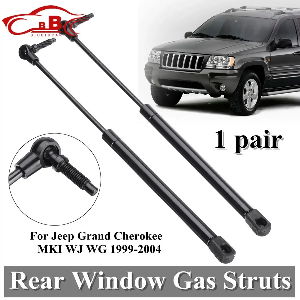 1Set For Jeep Grand Cherokee MKI WJ WG 1999-2004 Car Rear Window Boot Tailgate Gas Struts Spring Shock Lift Spring Supports Rod