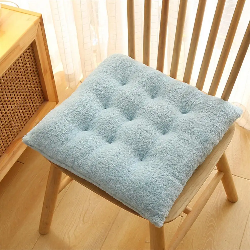 Soft Pillow Plush Chair Cushion Sofa Pad Plush Throw Pillow Back Rest Pillow Home Office Winter Keep Warm Seat Pad Floor Cushion