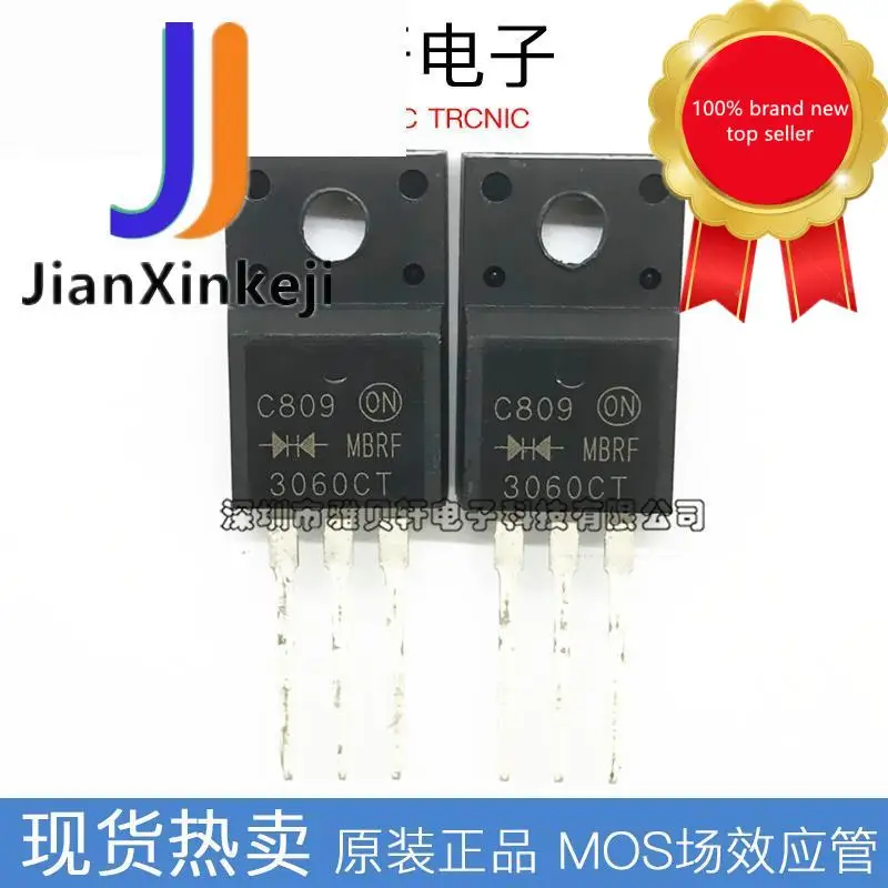 10pcs100% 원래 새로운 MBRF3060CT 3060CT 30A 60V 쇼트 키 다이오드 스트레이트 플러그 TO220F 재고 있음