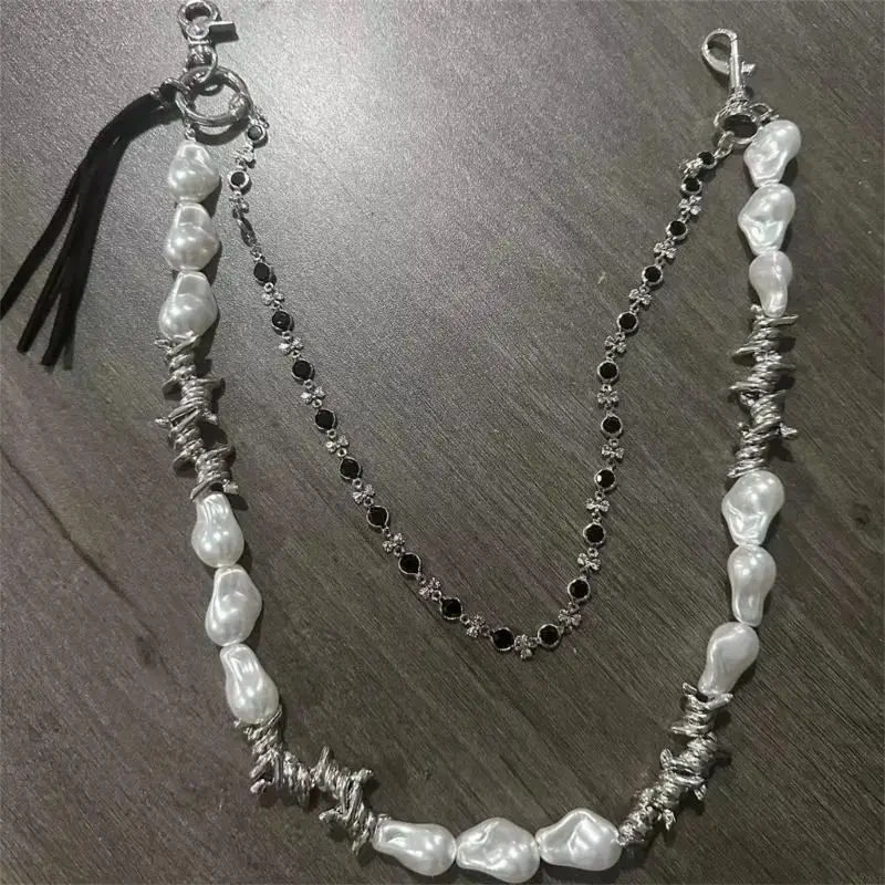 72XE Stylish Alloy Waist Chain Unique Waistband Waist Accessory Suitable for Men Seeking a Distinctive Fashion Statement