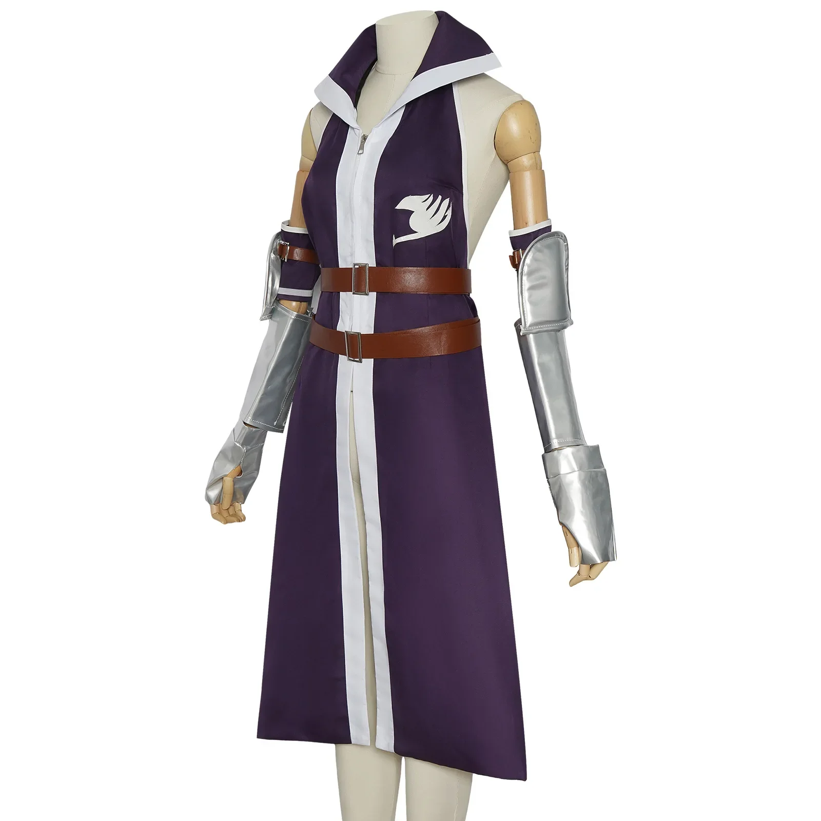 Disfraz de Erza Scarlet para cosplay de anime, uniforme de la Guilda de Fairy Tail, peluca y accesorios para el disfraz de Erza, disfraz de reina de los hadas, ropa para Halloween y carnavales.