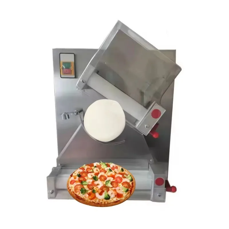 2025Automatic Bakery Equipment Pastry Press Machine Dough Sheeter Stainless Steel Commercial Pizza Dough Roller Machine HJ-CM003