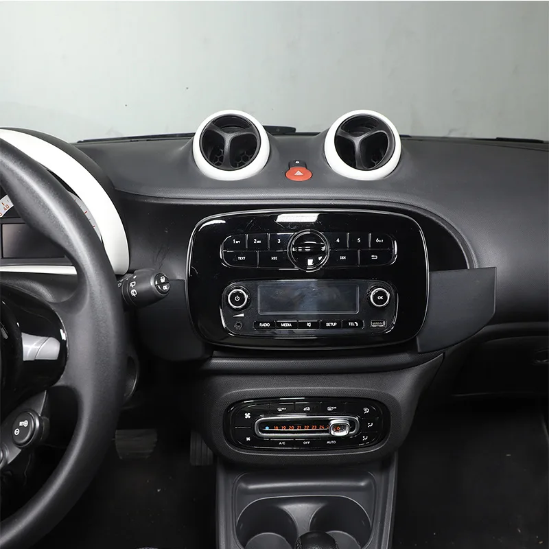 Scatola Portaoggetti Per Consolle Centrale Per Smart 453 Fortwo E Forfour (2015-2023), Colore Rosso - 2