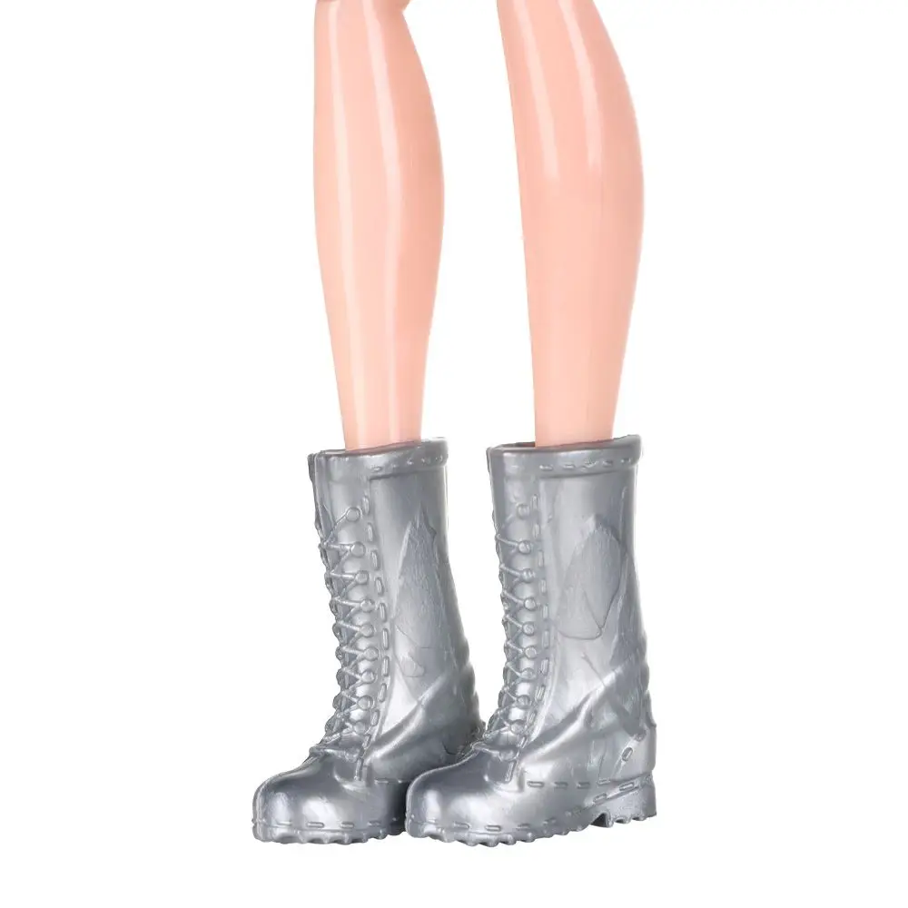 Colorful Female Foot Length 2.2cm Long Knees Boots  Shoes Socks Accessories Hero Dolls Boot