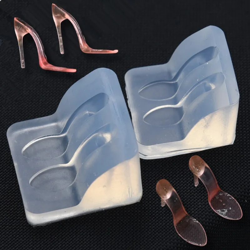 

Mini Soft Clay Crystal High Heel Molds Lightweight Polymer DIY Womens Shoe Epoxy Resin Silicone Craft Supplies