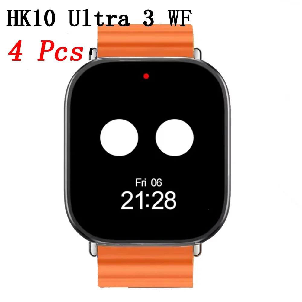 4 Pcs HK10 Ultra 3 WF Smart Watch Men AMOLED WiFi 1GB ROM Bluetooth Call 3-WF OLED Smartwatch Local Music Photo Album Sportwatch