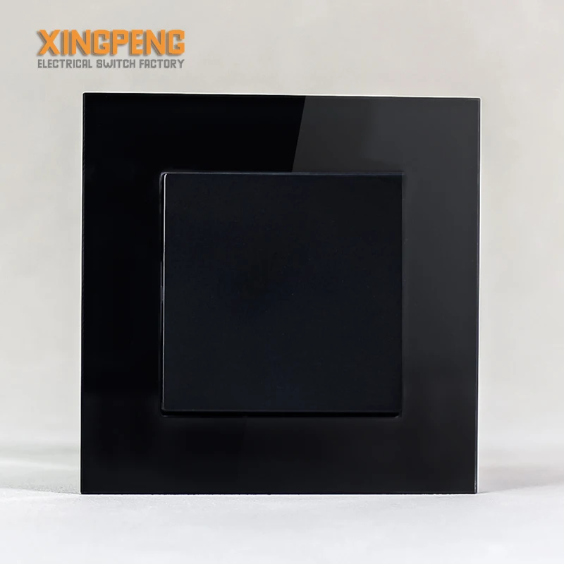 Tempering Glass Panel European Standard High Quality Electrical Power 1 2 3 Gang 1 Way 2 Way 3 Way Wall Embedded Light Switch