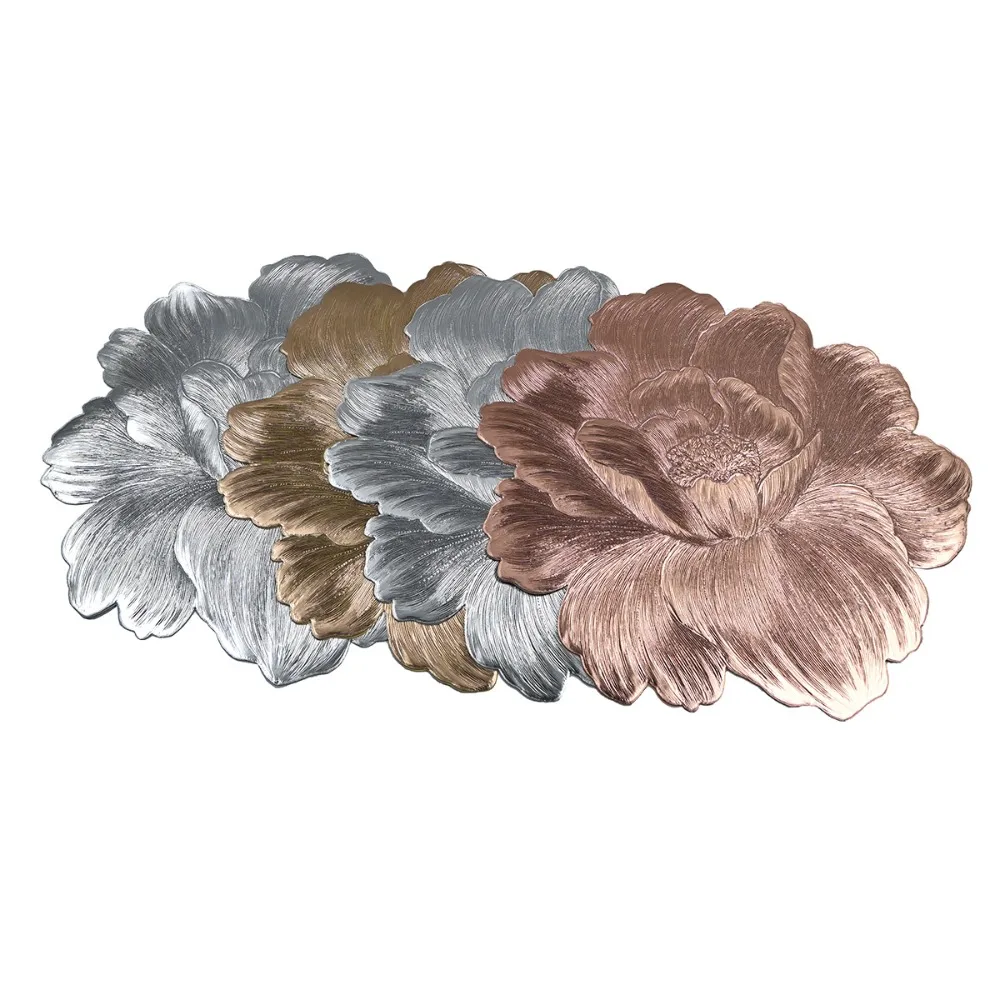 الشمال نمط لوتس على شكل مكان حصيرة قابل للغسل مقاومة للحرارة الجدول حصيرة النفط برهان الفاوانيا زهرة العزل الوقايات #2