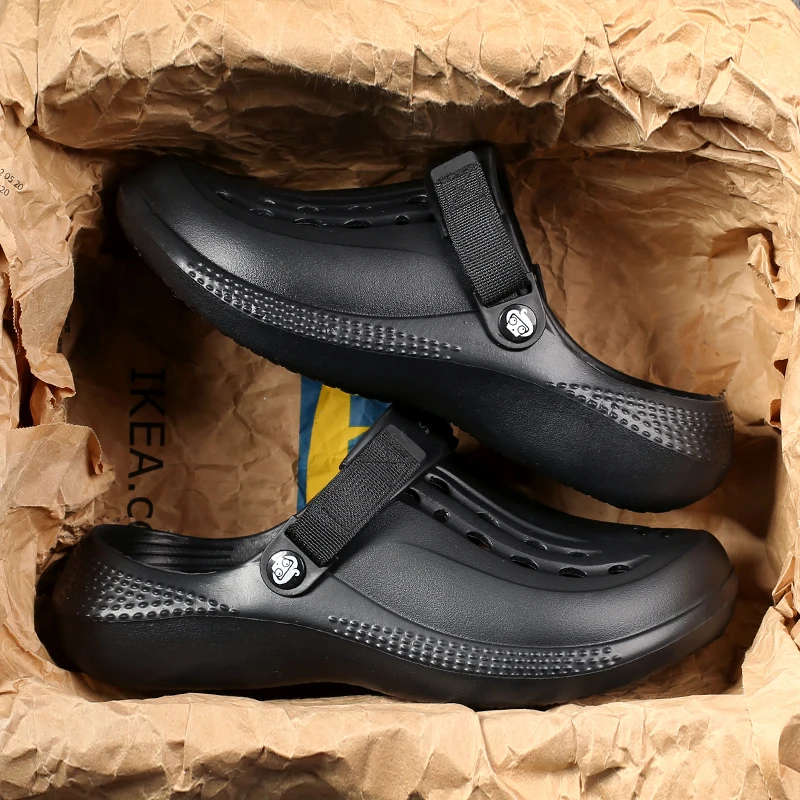 

Летние мужские сабо большого размера, сандалии 46, 47, 48, легкие удобные домашние и садовые пляжные тапочки, мягкие Zuecos Hombre