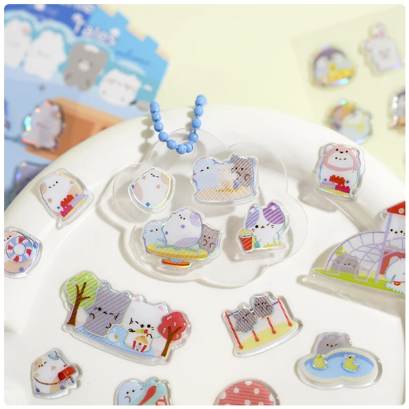 4 قطعة/الوحدة كاندي صغير الكرتون البطريق ملصقات ديكور لتزيين الغرف سكرابوكينغ Diy بها بنفسك المجلات لطيف القرطاسية مذكرات ملصق #3