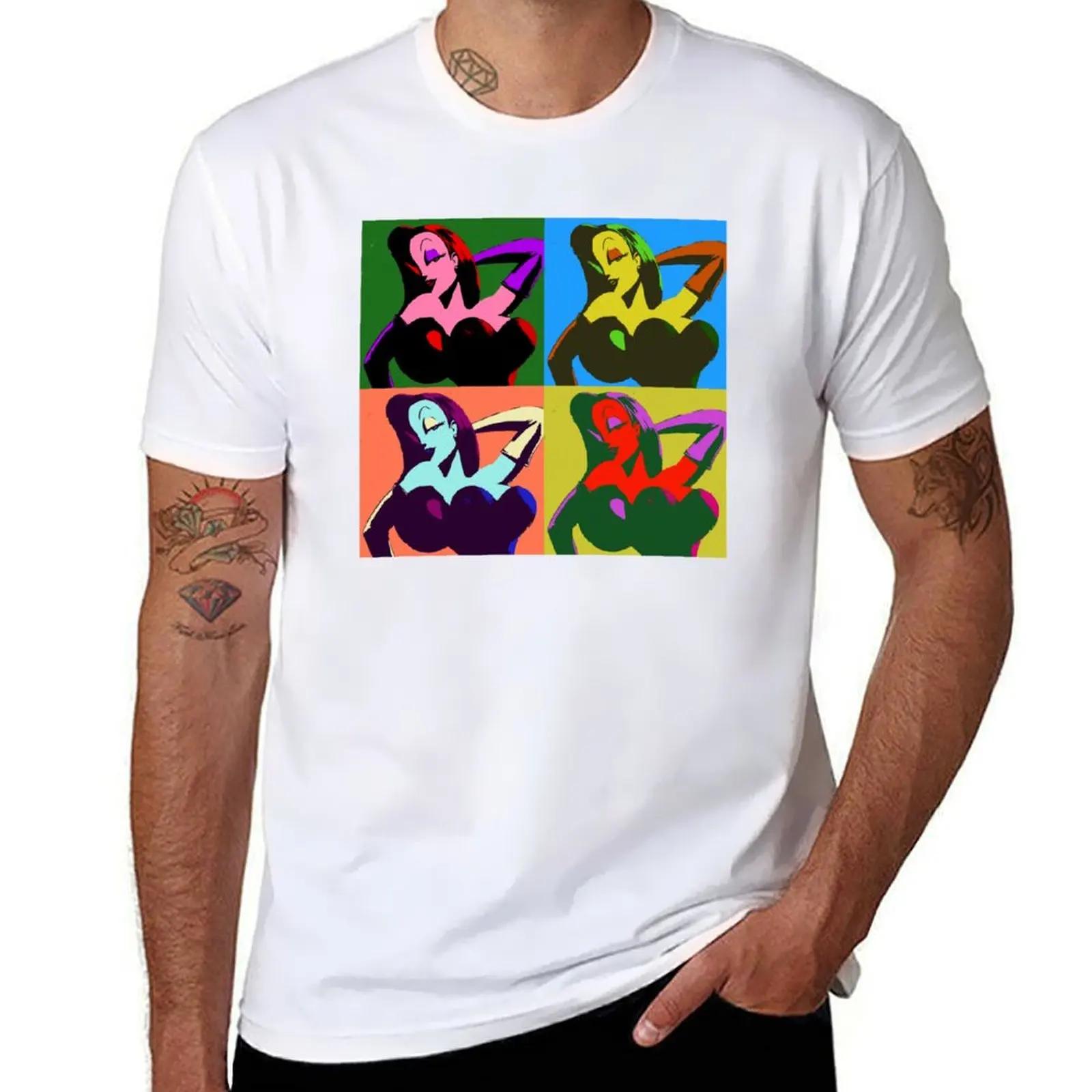 

Pop Art - Jessica Rabbit T-Shirt t shirts for man cotton t shirt man designer T-Shirt