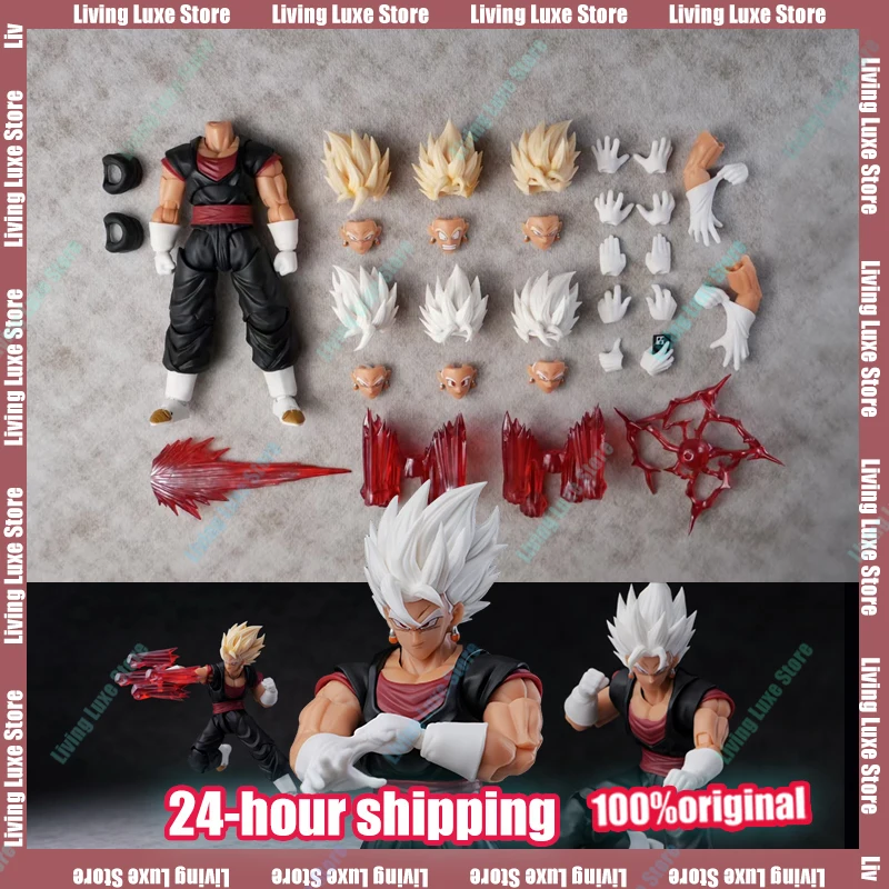 

IN STOCK YG-mw Toys Weekly Color Version Vegito Figure Dragon Ball SHF Super Saiyan God Vegito Anime Action Figures Figurine
