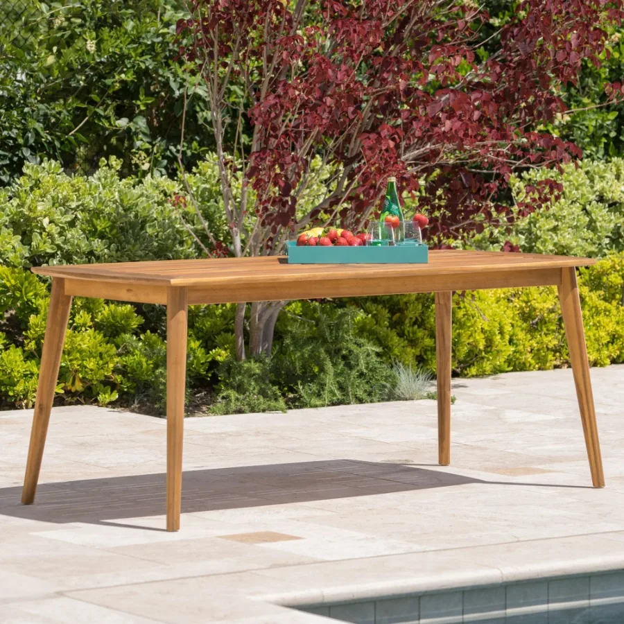 

ACACIA WOOD DINING TABLE