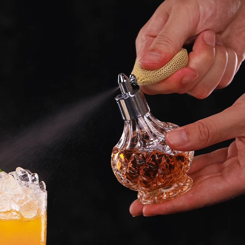 100ml Crystal Art Vintage Style Empty Refillable Perfume Atomizer Long Tassel Spray Bitter Bottle With Air Bag