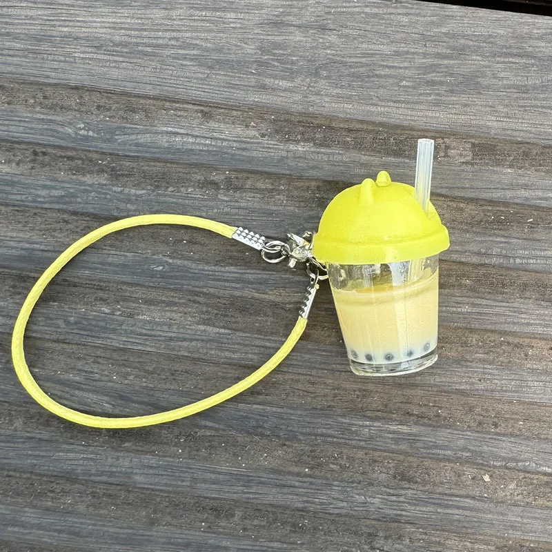

Accessories For Labubu Cute Mini Bubble Tea Shaped Keychains With Colorful Straps For 15/17cm Labubu Dolls 1st-3rd Generation