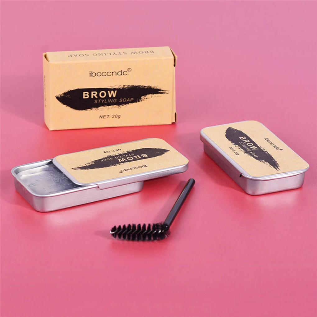 Eyebrow 3D Makeup Gel Eyebrow Long Lasting Enhancer Cream Styling Soap with Brush Women Cosmetic