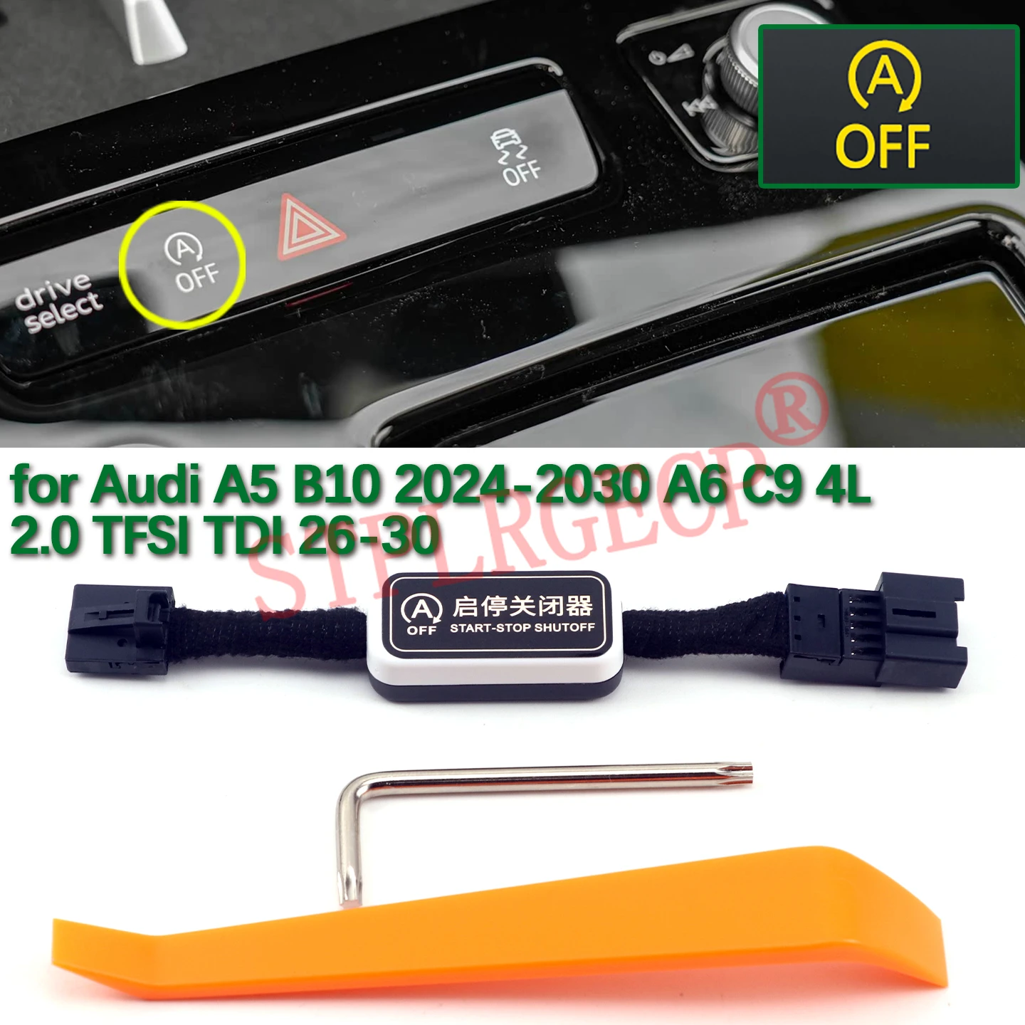 Start Stop Engine System Eliminator Device Control Sensor Plug Wire for Audi A5 B10 2024-2030 A6 C9 4L 2.0 TFSI TDI 2026-2030