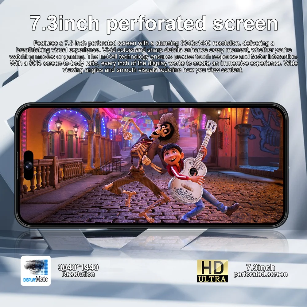 K-Touch Nuevos Teléfonos Móviles iFone 18 Pro Maxi Smartphone Android 5G 7.3 HD Original 22GB+2TB Face ID Doble SIM 7800mAh
